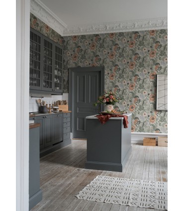 4080-33001 - Anemone Grey Floral Wallpaper by A Street