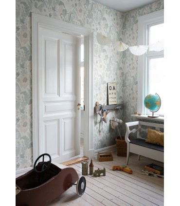 4080-33000 - Anemone Light Grey Floral Wallpaper by A Street