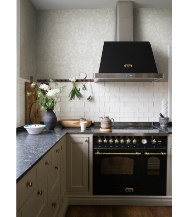 4080-83130 - Berit Bone Floral Crest Wallpaper by A Street