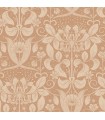 4080-83128 - Berit Coral Floral Crest Wallpaper by A Street