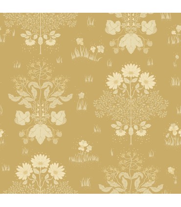4080-83135 - Elda Gold Delicate Daises Wallpaper by A Street