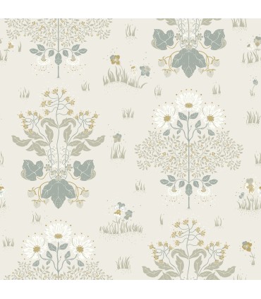 4080-83131 - Elda Light Blue Delicate Daises Wallpaper by A Street