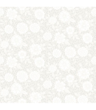 4080-15908 - Lizette Light Grey Charming Floral Wallpaper by A Street