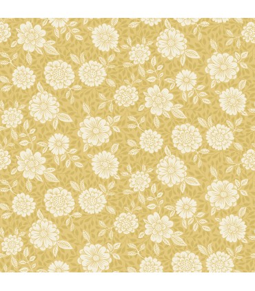 4080-15910 - Lizette Mustard Charming Floral Wallpaper by A Street