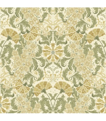 4080-83117 - Ojvind Gold Floral Ogee Wallpaper by A Street