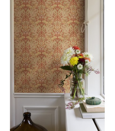 4080-83114 - Ojvind Rust Floral Ogee Wallpaper by A Street