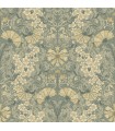 4080-83113 - Ojvind Sea Green Floral Ogee Wallpaper by A Street