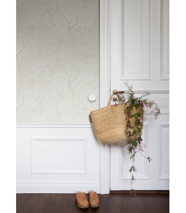 4080-83111 - Olle Cream Forest Sanctuary Wallpaper by A Street