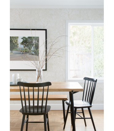 4080-83111 - Olle Cream Forest Sanctuary Wallpaper by A Street