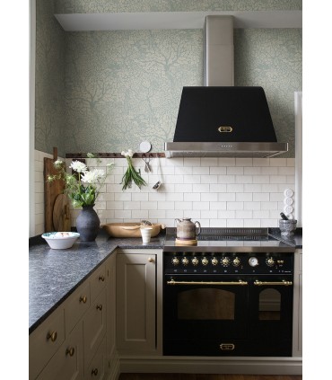 4080-83112 - Olle Light Blue Forest Sanctuary Wallpaper by A Street