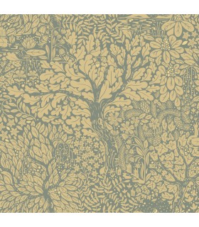 4080-83107 - Olle Light Yellow Forest Sanctuary Wallpaper by A Street