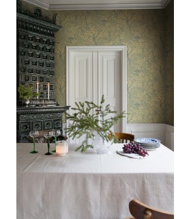 4080-83107 - Olle Light Yellow Forest Sanctuary Wallpaper by A Street