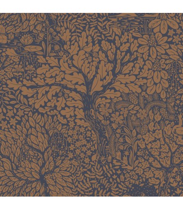 4080-83106 - Olle Orange Forest Sanctuary Wallpaper by A Street