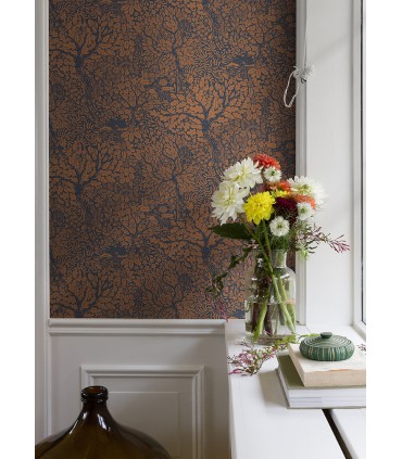 4080-83106 - Olle Orange Forest Sanctuary Wallpaper by A Street