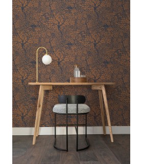 4080-83106 - Olle Orange Forest Sanctuary Wallpaper by A Street