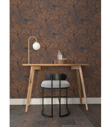 4080-83106 - Olle Orange Forest Sanctuary Wallpaper by A Street