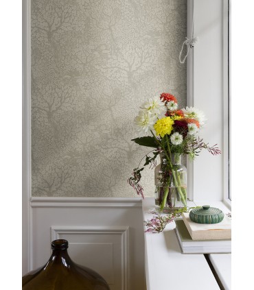 4080-83110 - Olle Taupe Forest Sanctuary Wallpaper by A Street