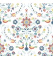 4066-26512 - Britt Multicolor Embroidered Damask Wallpaper by A Street
