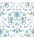 4066-26511 - Britt Sapphire Embroidered Damask Wallpaper by A Street
