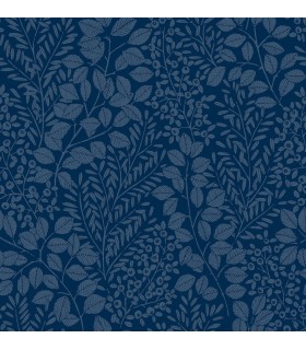4066-26517 - Elin Blue Berry Botanical Wallpaper by A Street