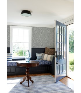 4066-26519 - Elin Charcoal Berry Botanical Wallpaper by A Street