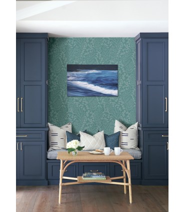 4066-26518 - Elin Sky Blue Berry Botanical Wallpaper by A Street