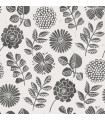 4066-26534 - Inge Black Floral Block Print Wallpaper by A Street