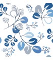 4066-26566 - Jonah Blue Leaf Trail Wallpaper by A Street