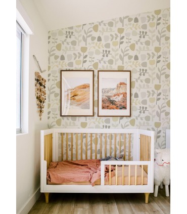 4066-26537 - Juni Neutral Abstract Tulips Wallpaper by A Street