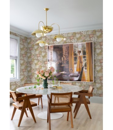 4066-26521 - Karina Neutral Wildflower Garden Wallpaper by A Street