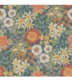 4066-26520 - Karina Teal Wildflower Garden Wallpaper by A Street