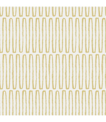 4066-26500 - Lars Mustard Retro Wave Wallpaper by A Street