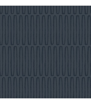 4066-26502 - Lars Navy Retro Wave Wallpaper by A Street