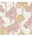 4066-26544 - Lykke Coral Textured Tree Wallpaper by A Street