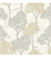 4066-26543 - Lykke Neutral Textured Tree Wallpaper by A Street