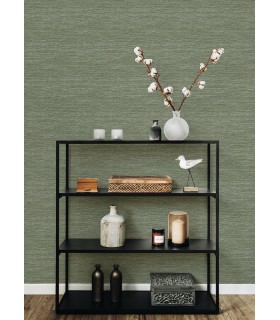 4066-26561 - Malin Moss Faux Grasscloth Wallpaper by A Street