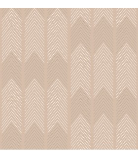 4066-26528 - Nyle Blush Chevron Stripes Wallpaper by A Street