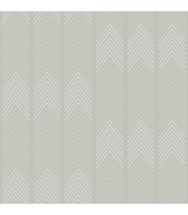 4066-26527 - Nyle Light Green Chevron Stripes Wallpaper by A Street