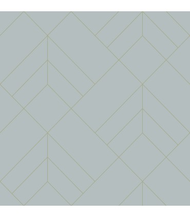 4066-26547 - Sander Light Blue Geometric Wallpaper by A Street