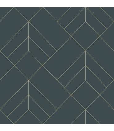 4066-26546 - Sander Slate Geometric Wallpaper by A Street