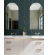 4066-26546 - Sander Slate Geometric Wallpaper by A Street