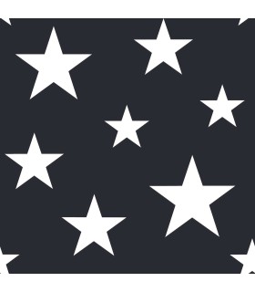 4060-138933 - Amira Navy Stars Wallpaper by Chesapeake
