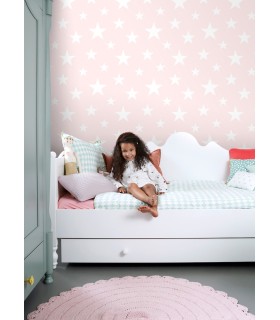 4060-138931 - Amira Pink Stars Wallpaper by Chesapeake