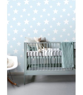 4060-138932 - Amira Blue Stars Wallpaper by Chesapeake