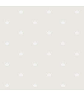 4060-347703 - Bea Silver Crowns Wallpaper by Chesapeake