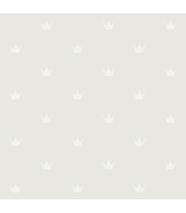 4060-347703 - Bea Silver Crowns Wallpaper by Chesapeake