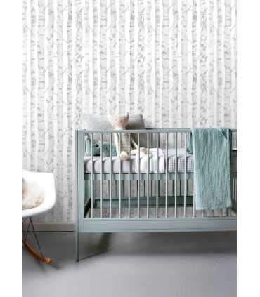 4060-138944 - Birdie Grey Birch Wallpaper by Chesapeake