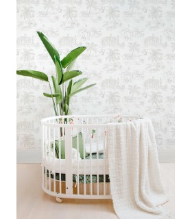 4060-347692 - Boheme Platinum Animals Wallpaper by Chesapeake