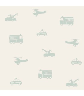 4060-128856 - Briony Sage Vehicles Wallpaper by Chesapeake