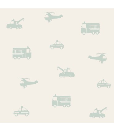 4060-128856 - Briony Sage Vehicles Wallpaper by Chesapeake